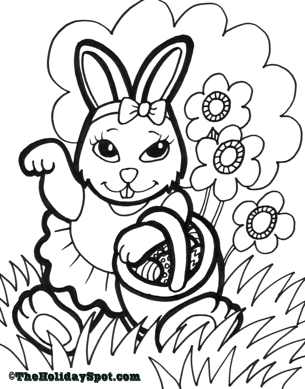 1000x1276 Easter Coloring Page! Print And Color!