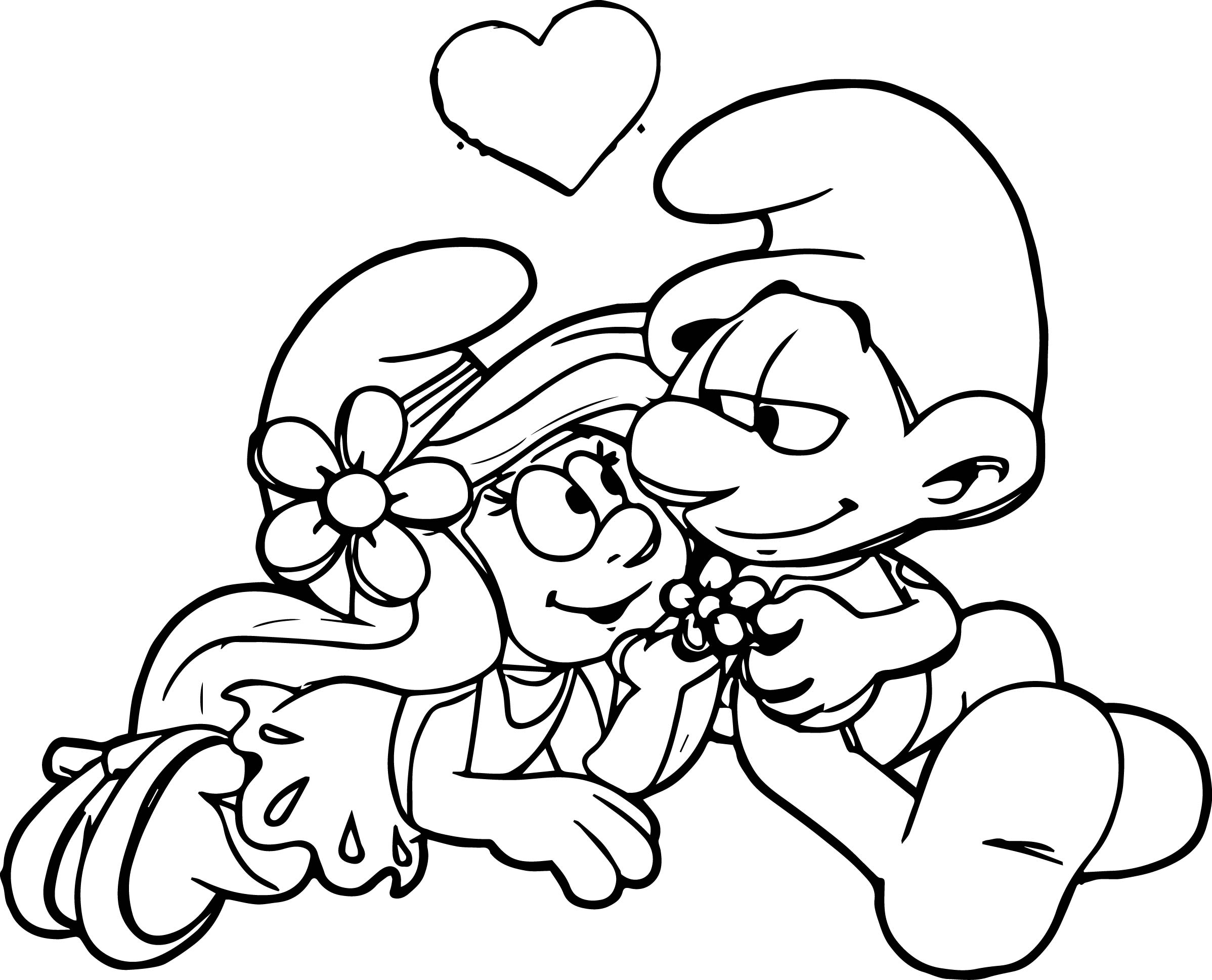 2396x1937 Hefty X Smurfette Coloring Page Wecoloringpage