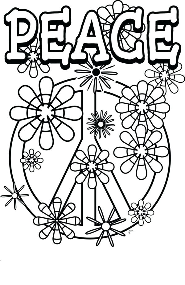 600x923 Peace Sign Coloring Pages Love X Courtesy Of Clip Art Library