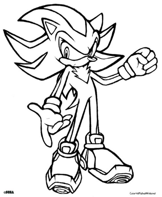 564x685 Shadow Sonic Coloring Pages Murderthestout