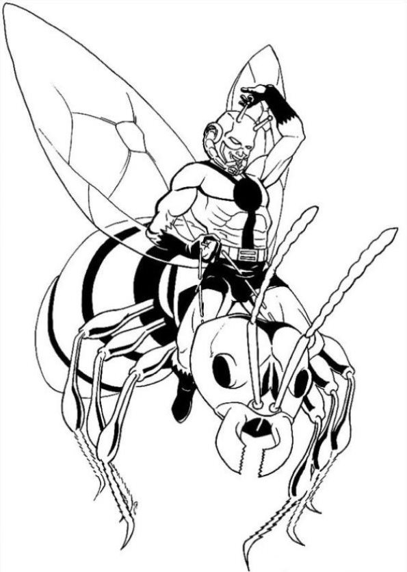 595x835 Kids N 18 Coloring Pages Of Ant Man