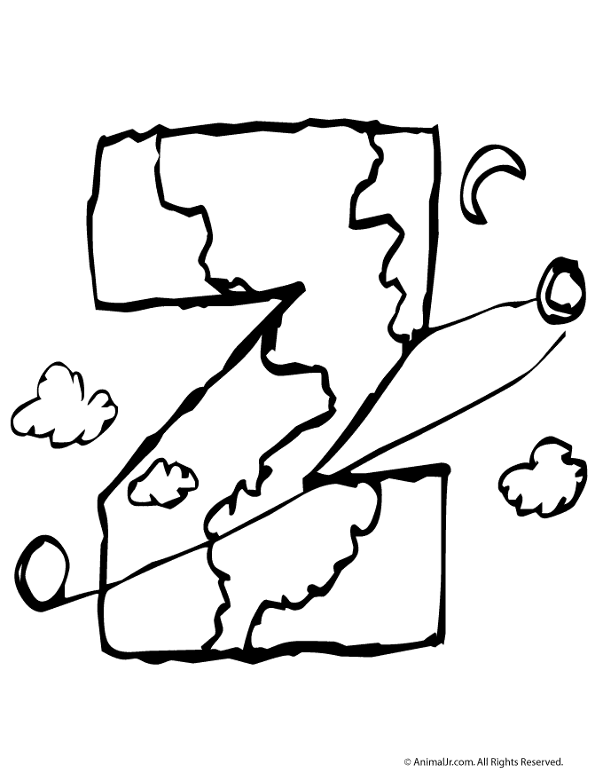 680x880 Letter Z Coloring Pages 415726