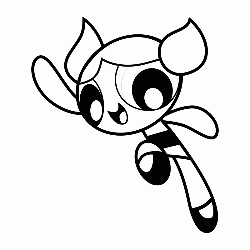 800x800 Powerpuff Girls Coloring Page For Kids Coloring Pages