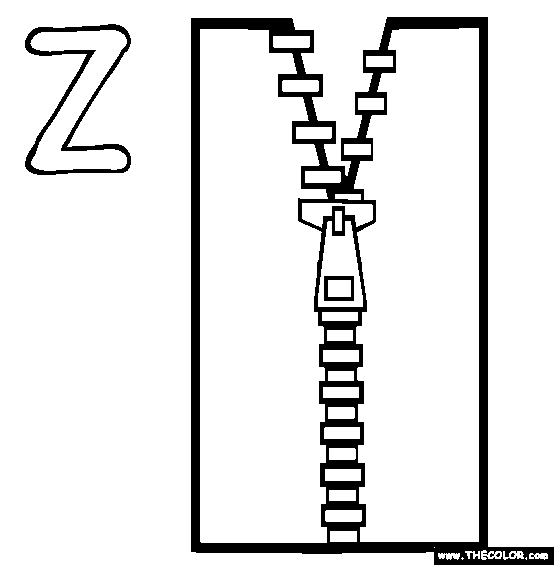 554x565 Z Coloring Page Free Z Online Coloring