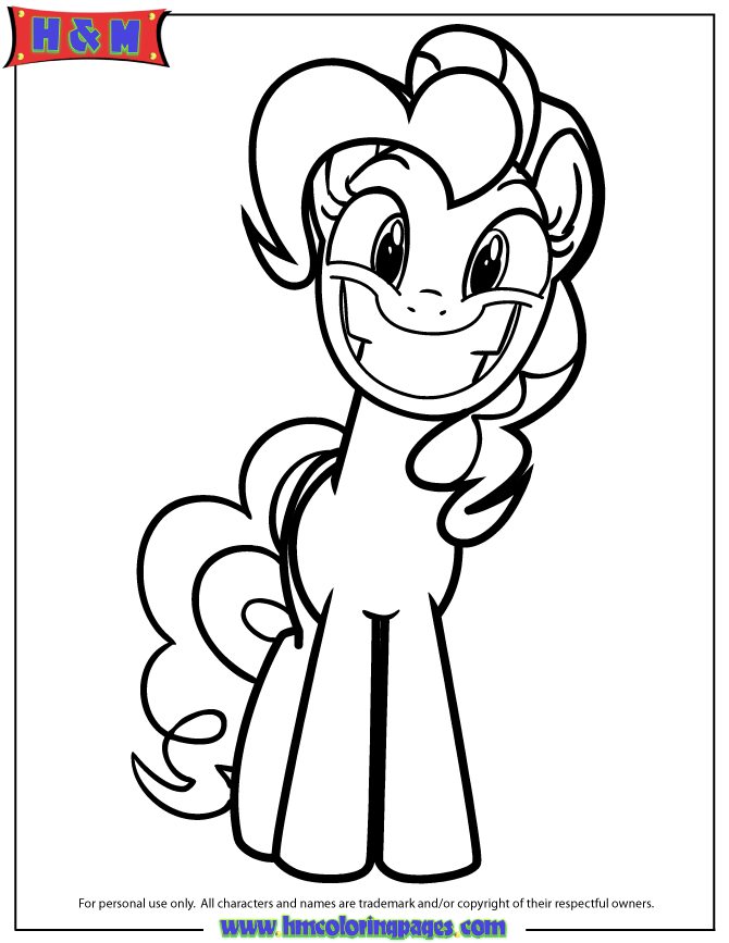 670x867 Pinkie Pie Pony Smiling Big Coloring Page Coloring Pages