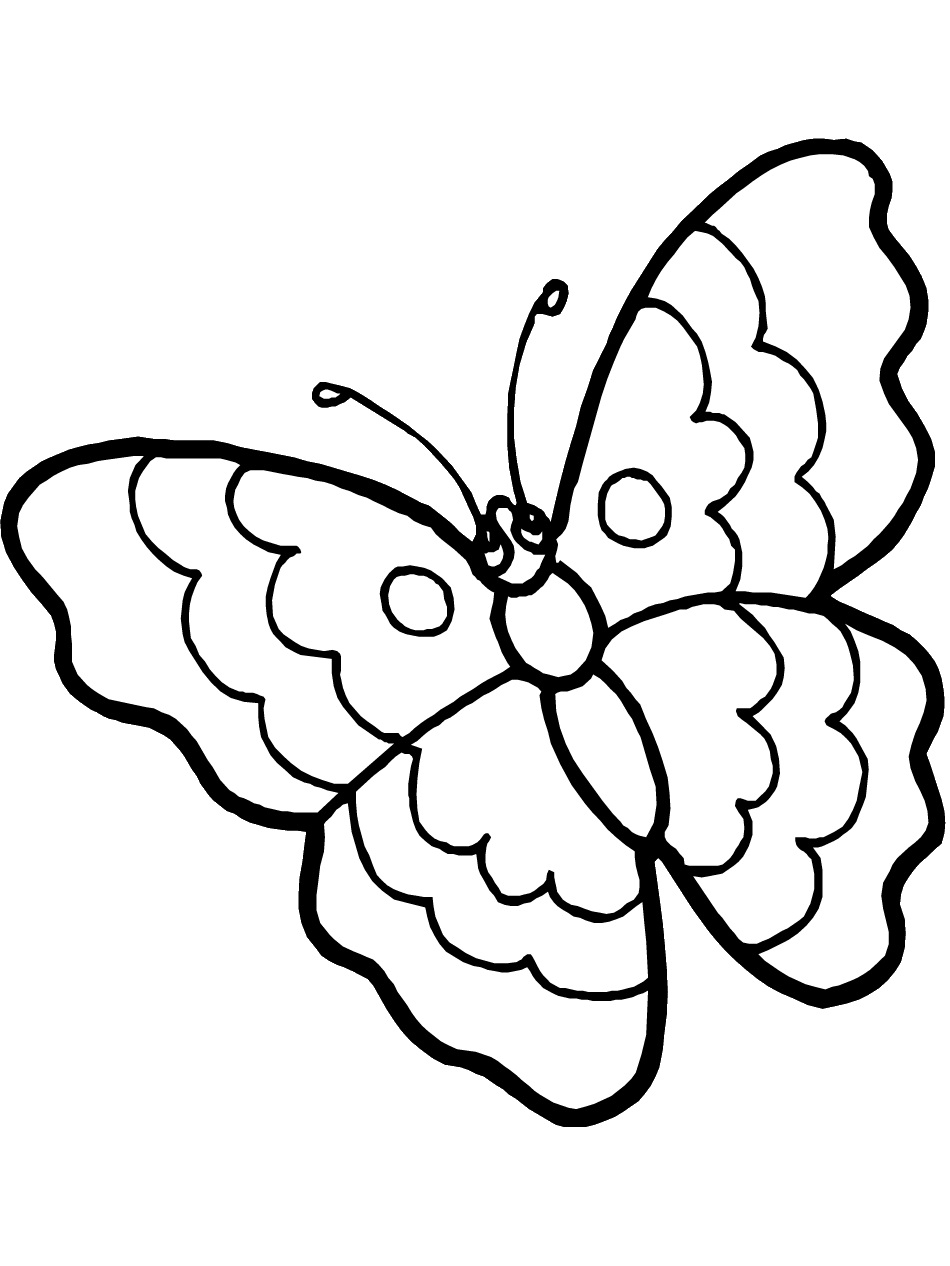 950x1266 Happy Coloring Pages Of Butterflies Perfect Co