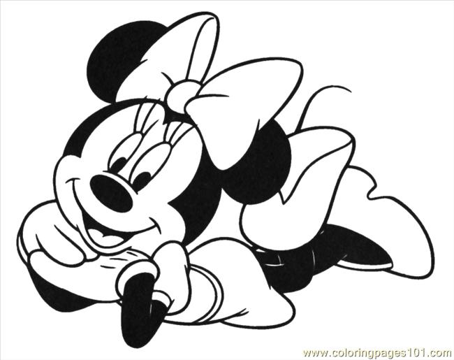 650x515 Minnie Mouse Picture (3) Coloring Page