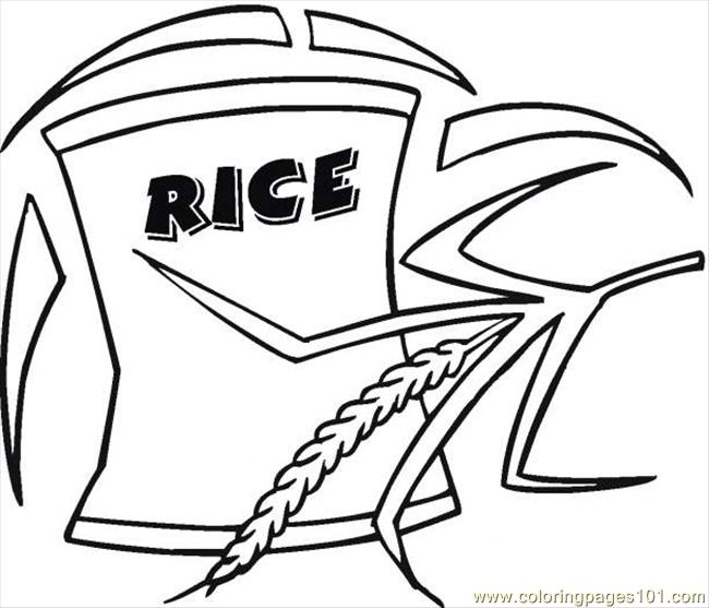 650x557 Rice 4 Coloring Page