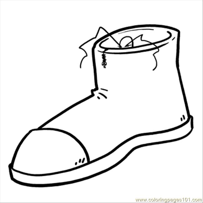 650x650 Shoes Coloring Page