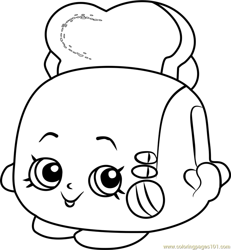 737x800 Toasty Pop Shopkins Coloring Page