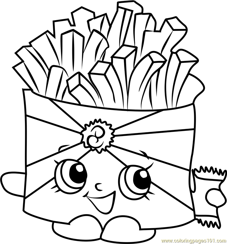 747x800 Wise Fry Shopkins Coloring Page