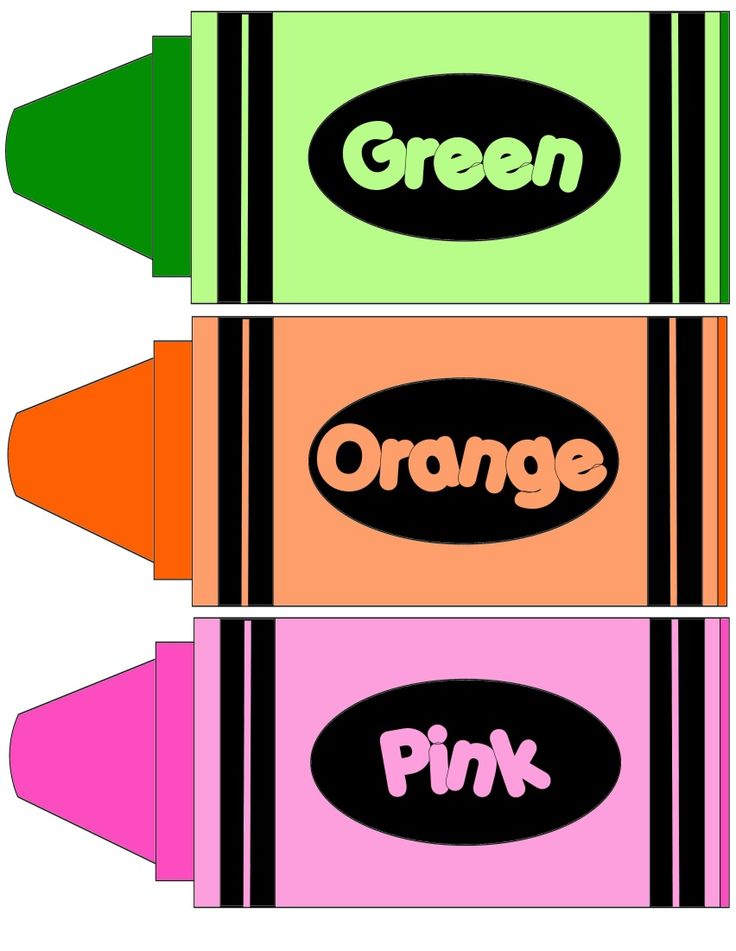 Crayon Printable Template