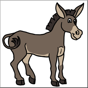 304x304 Clip Art Cartoon Mule Color I Abcteach