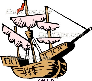 300x263 Christopher Columbus' Ship Clip Art