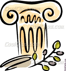 278x300 Greek Column Vector Clip Art