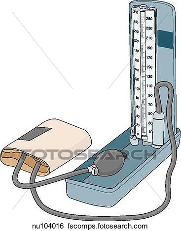 367x470 Stock Illustration Free Standing Pressure Manometer