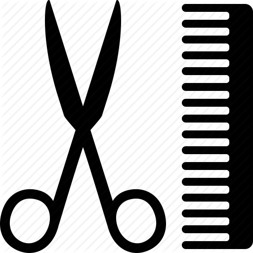 512x512 Barber, Barbershop, Comb, Grooming, Hairdresser, Salon, Scissors