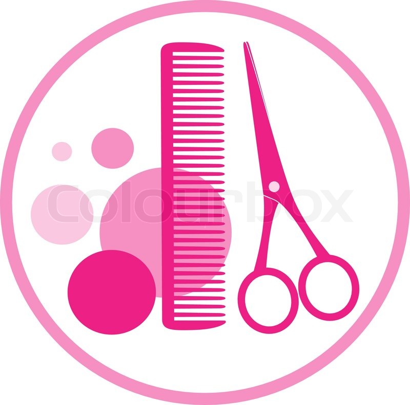 800x792 Pink Hair Clipart Haircut Scissors