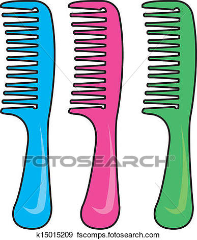 387x470 Clip Art Of Comb Vector K15015209