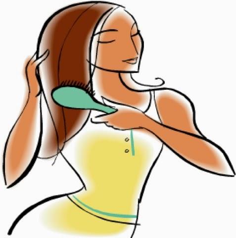 477x480 Brushing Hair Cliparts 184855