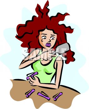 284x350 Clipart Bad Hair Day