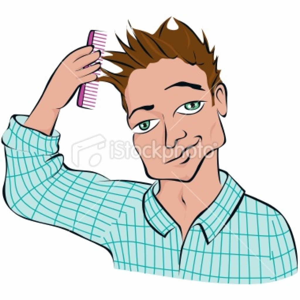 1024x1024 Clipart Combing Hair