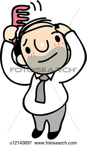 282x470 Combing Clipart