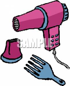 244x300 Blow Dryer With A Pick Comb