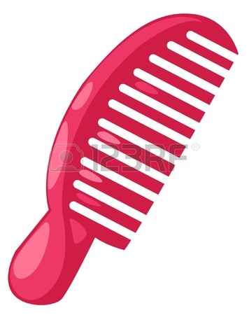 356x450 Vector Illustration Of Pink Comb Royalty Free Cliparts, Vectors