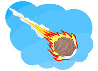 195x142 Asteroid Clipart Comet