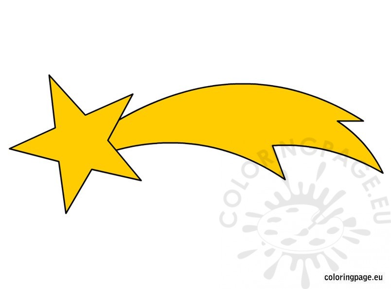 804x595 Christmas Star Comet Coloring Page