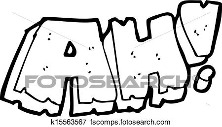 450x258 Clip Art Of Cartoon Comic Book Ah! Scream K15563567