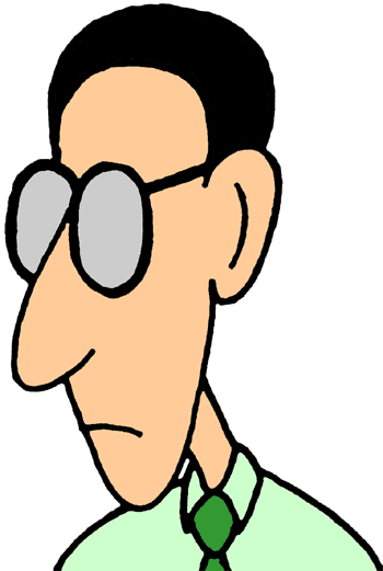 350x521 Person With Glasses Clipart