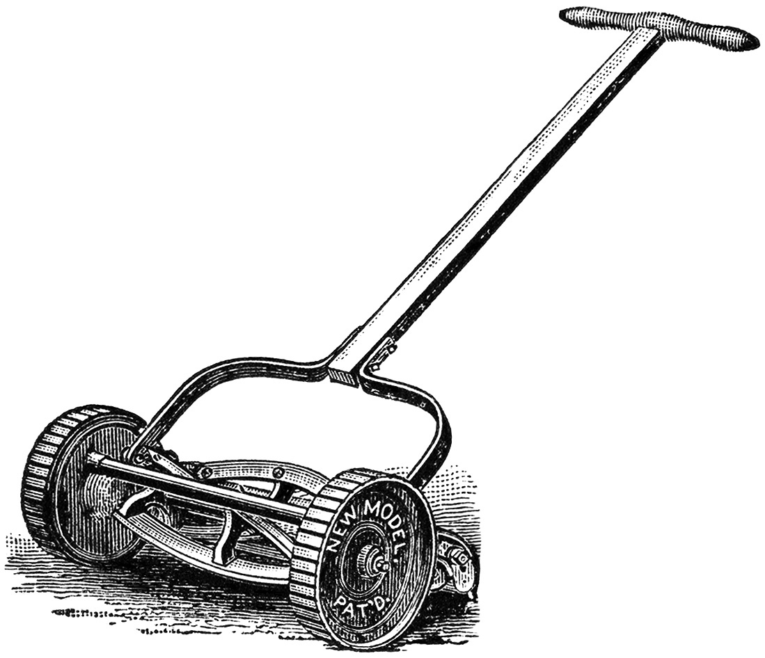 1099x946 Lawn Mower Clipart Black And White Free