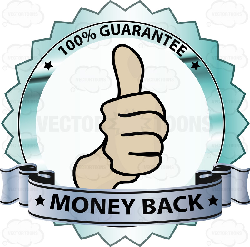 800x790 Thumbs Up Sign In Center Of Metallic Silver Badge With 100 Percent