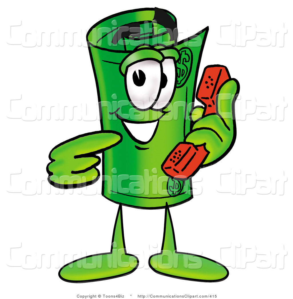 1024x1044 Communication Clipart Of A Rolled Dollar Mascot Cartoon Character