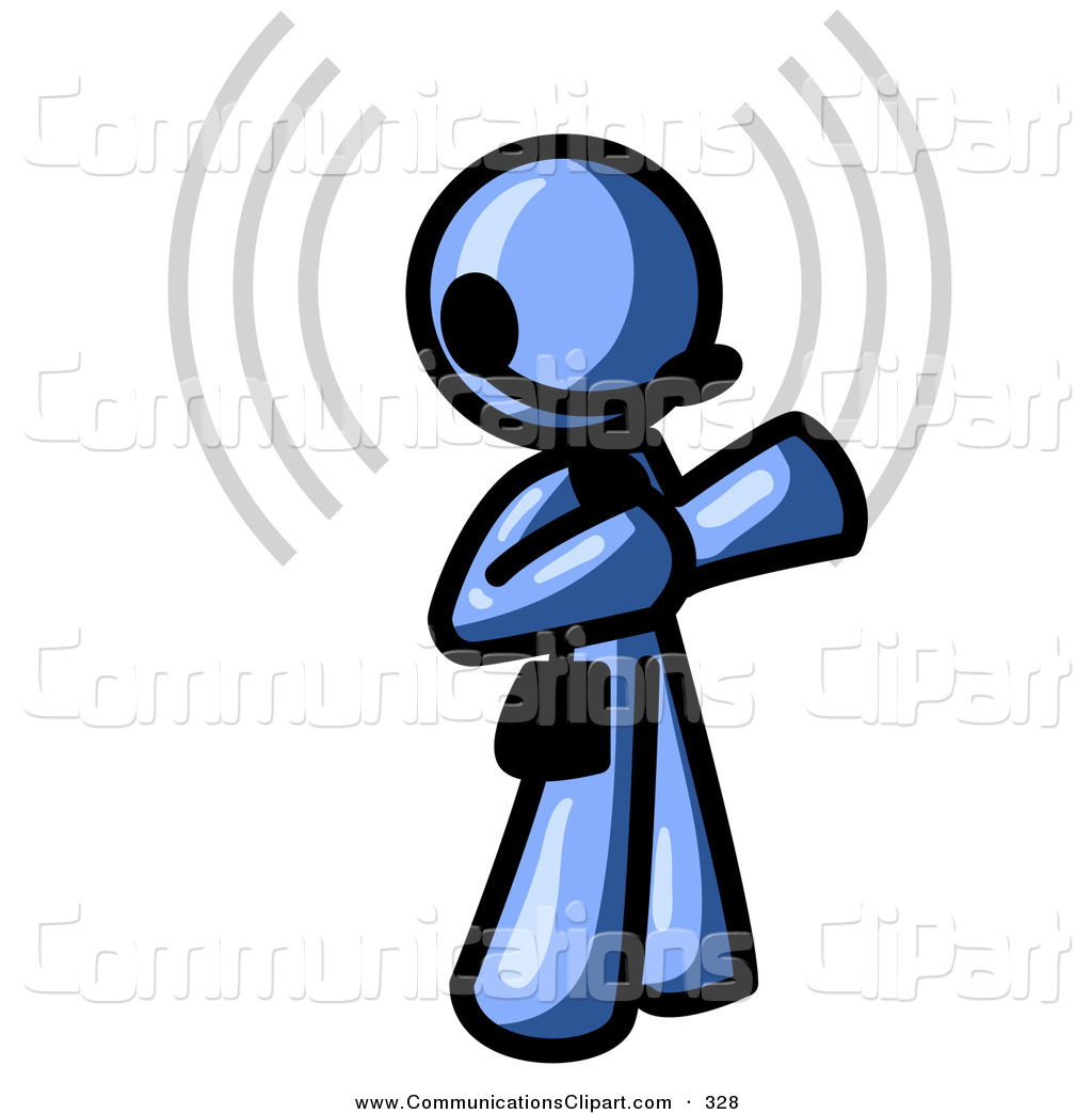 1024x1044 Communication Clipart Of A Blue Customer Service Representative