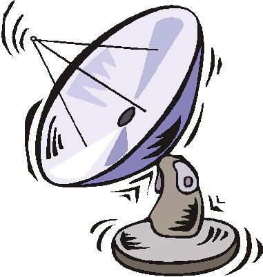 381x402 Communications Satellite Clipart