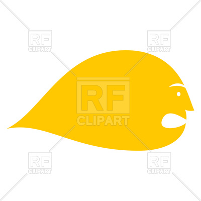 400x400 Yellow Speech Bubble With Face
