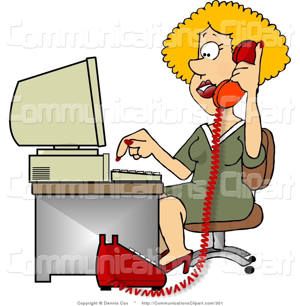 1024x1044 Communication Clipart Of A Female Customer Service Representative