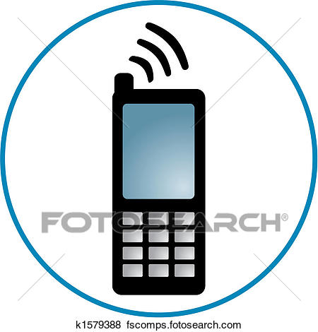 450x470 Clip Art Of Cellphone Clipart K1579388
