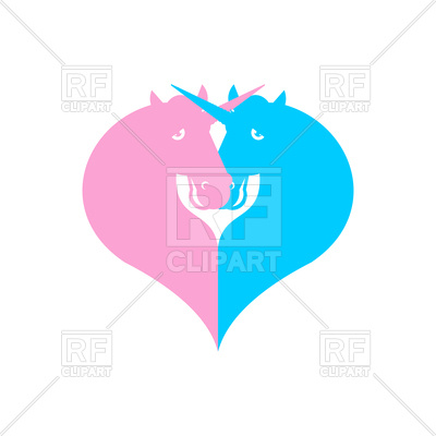 400x400 Unicorn Symbol Of Lgbt Community Royalty Free Vector Clip Art