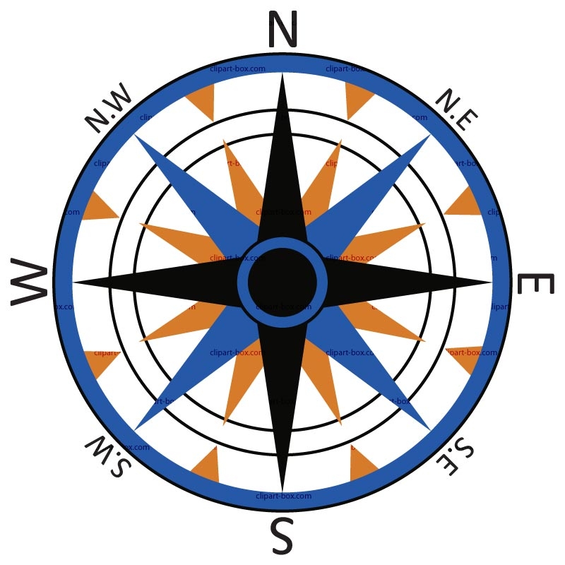 800x800 Compass Clip Art To Download