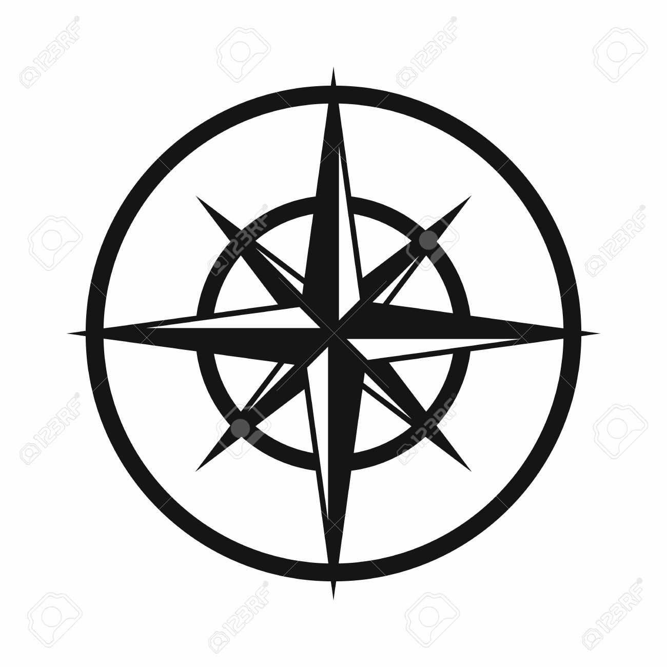 1300x1300 Compass Clipart Cardinal Direction