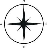 168x170 Clipart Of Simple Compass K13972584
