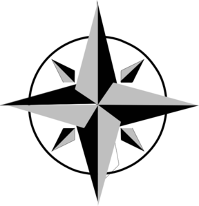 288x299 Compass Rose Clip Art