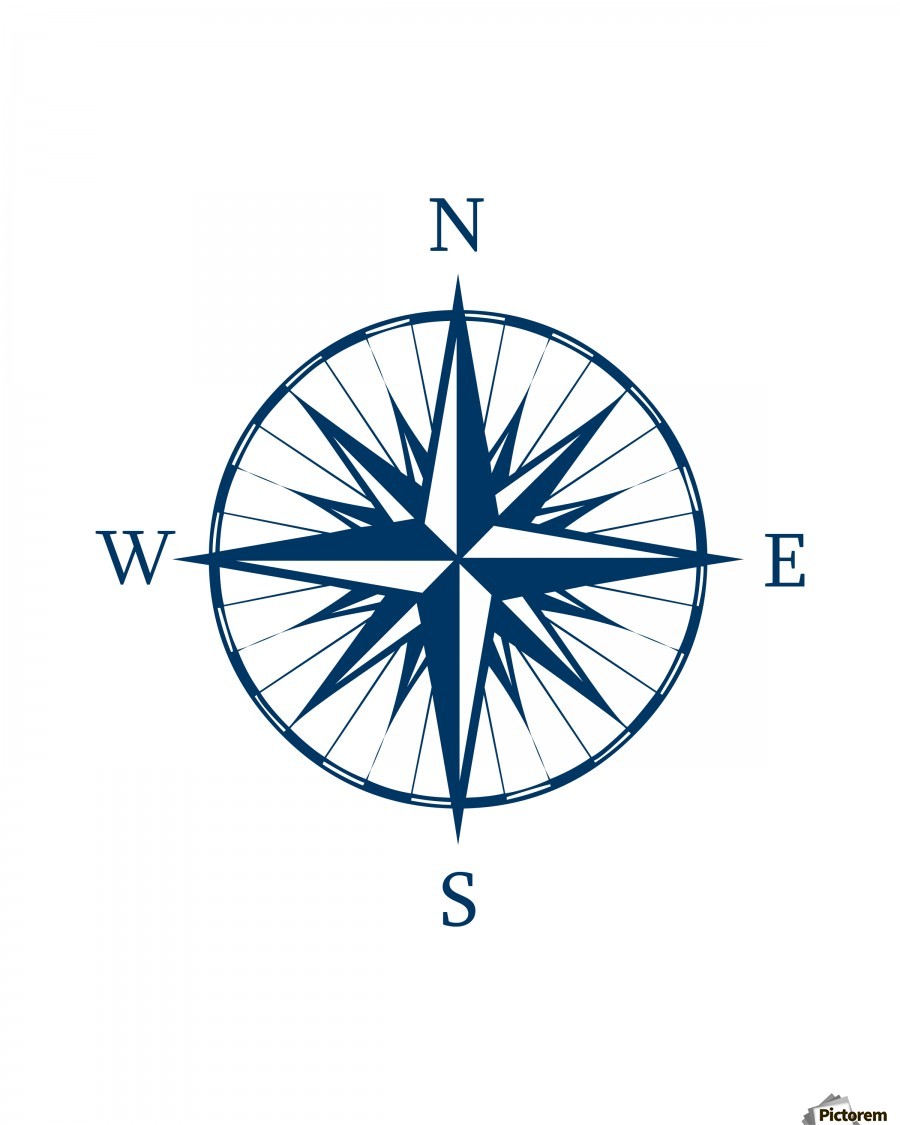 900x1125 Compass Rose