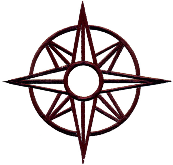 600x572 Compass Rose Embroidery Design Annthegran