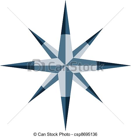 450x470 Wind Rose Clipart