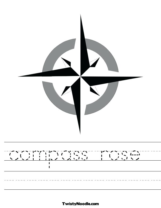 685x886 Compass Rose Coloring Sheet